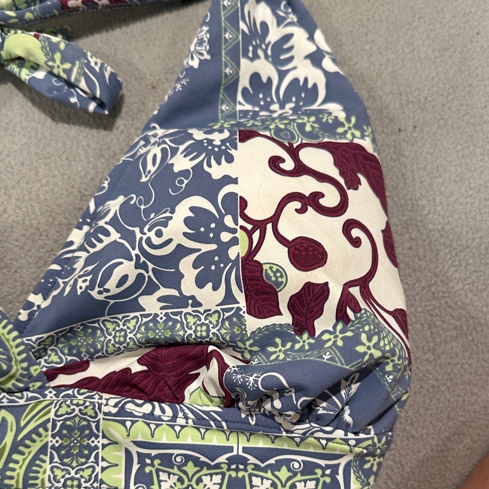 Title Nine Floral Patchwork Bikini Top - image 4